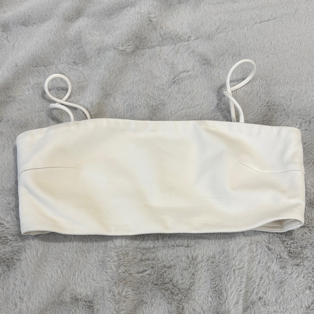 Love Bonito White Cami Crop Top